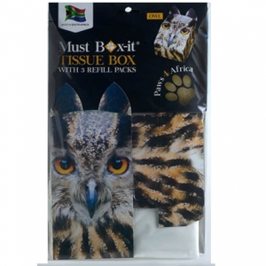 Paws 4 Africa Wild Animal tissue box with refills | Meister Trading | The Cat Product Specialist